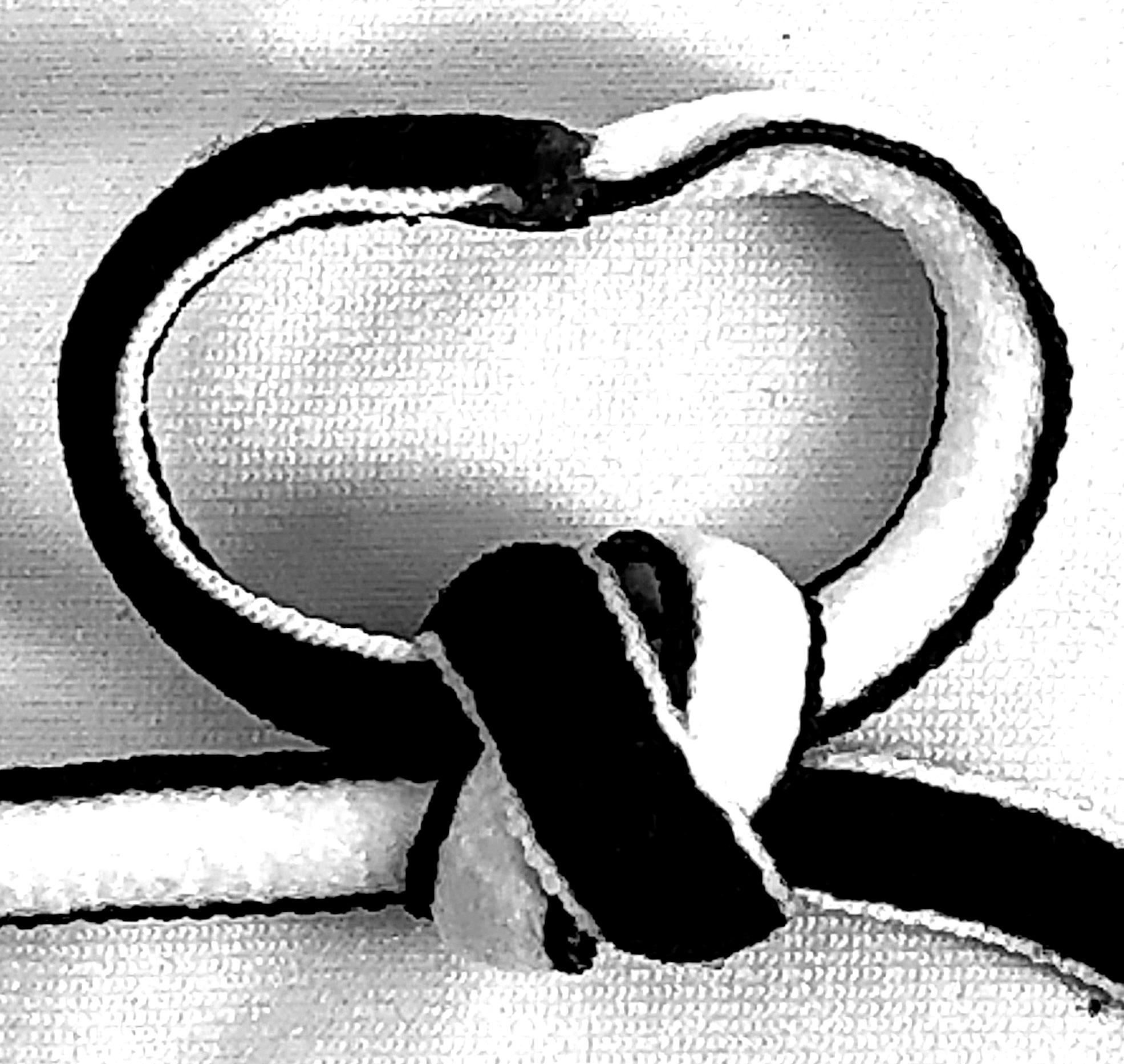 sideways double connection knot