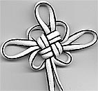 square good luck chrysanthemum variation knot