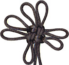 square corner crown
	luck knot