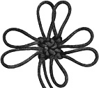 square corner
	cross twist split luck knot