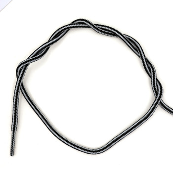 A closed loop with twisted coil at top.
