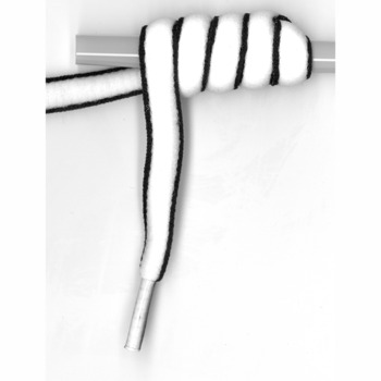 Cord coiled 5x around a straw.