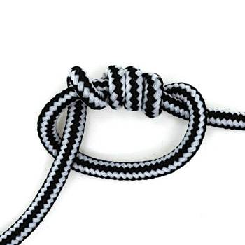 A mostly tightened loop with twisted coil at top.