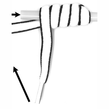 Loop with 2 twists at the top.